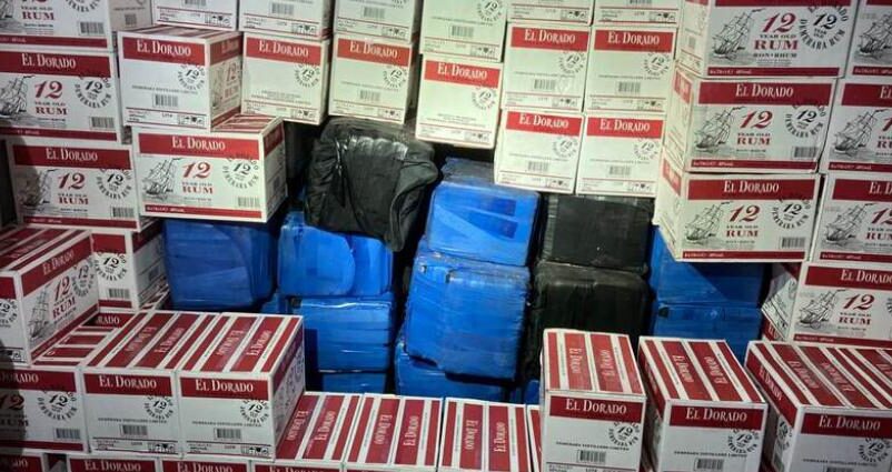 Cocaine in rum Guyana press