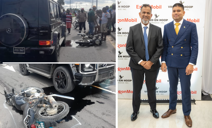 Vehicle Belonging To Guyanese Elitist Family Team Mohammed Kills Poor Mother of Five