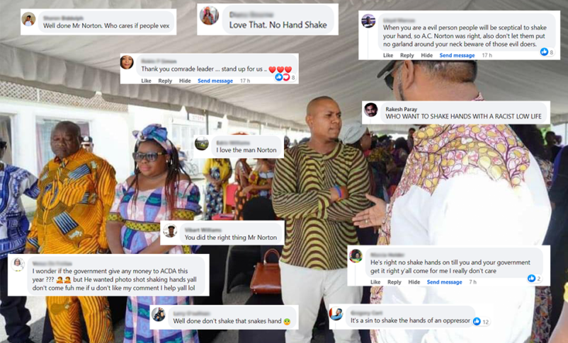 Guyanese Show Support For No Ali Handshake On Social Media