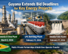 Guyana Wales fertilizer plant and LPG bottling project; Amaila Falls hydro timeline shifts