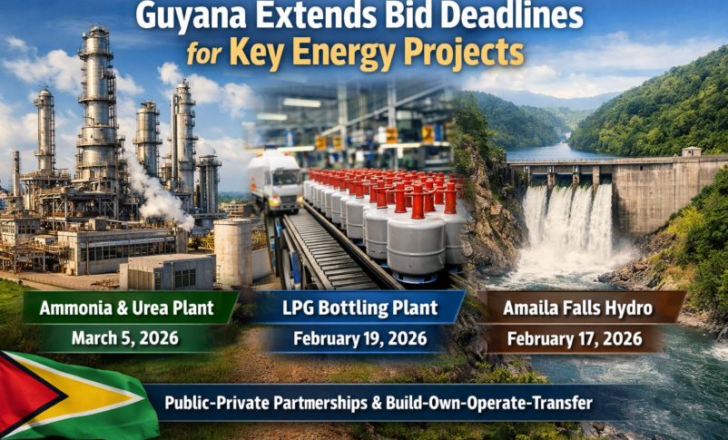 Guyana Wales fertilizer plant and LPG bottling project; Amaila Falls hydro timeline shifts
