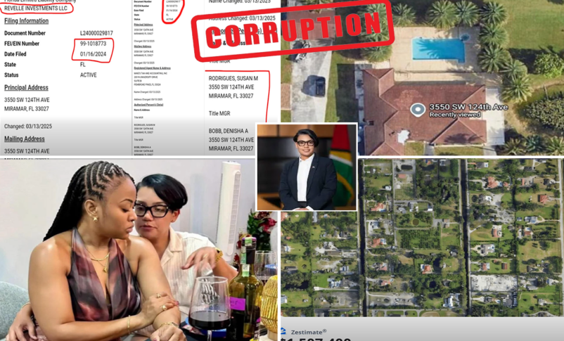 Minister of Housing and Water, Susan Rodrigues Corruption